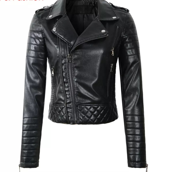 Jackets & Blazers - Jacket soft faux leather with zippers